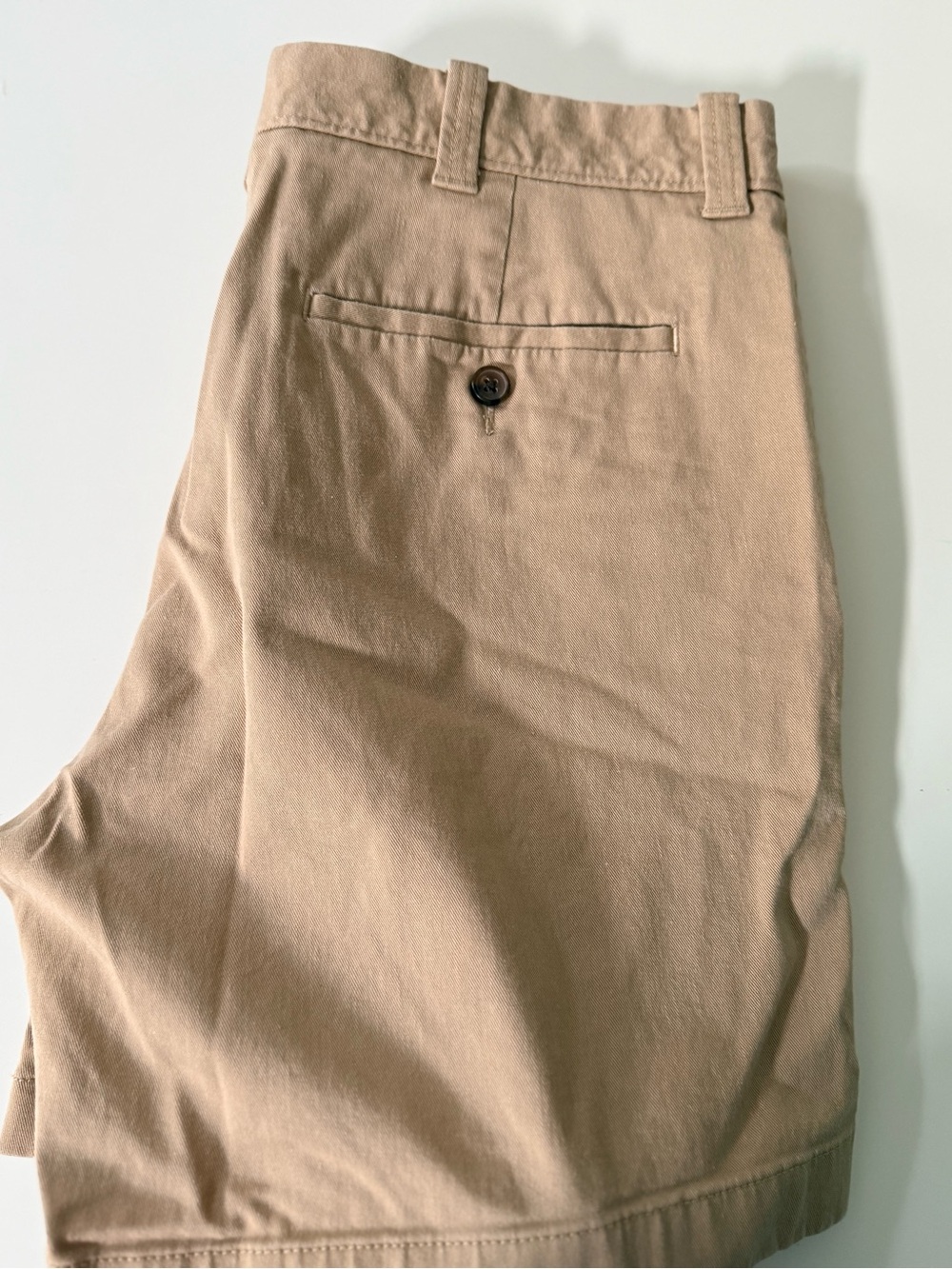 J. Crew 7” Flat Front Chino Shorts - Tan - Size 33